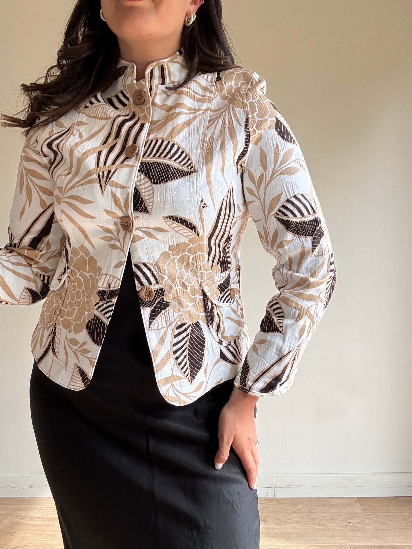 Vintage Marcona Printed Tailored Jacket, S-M