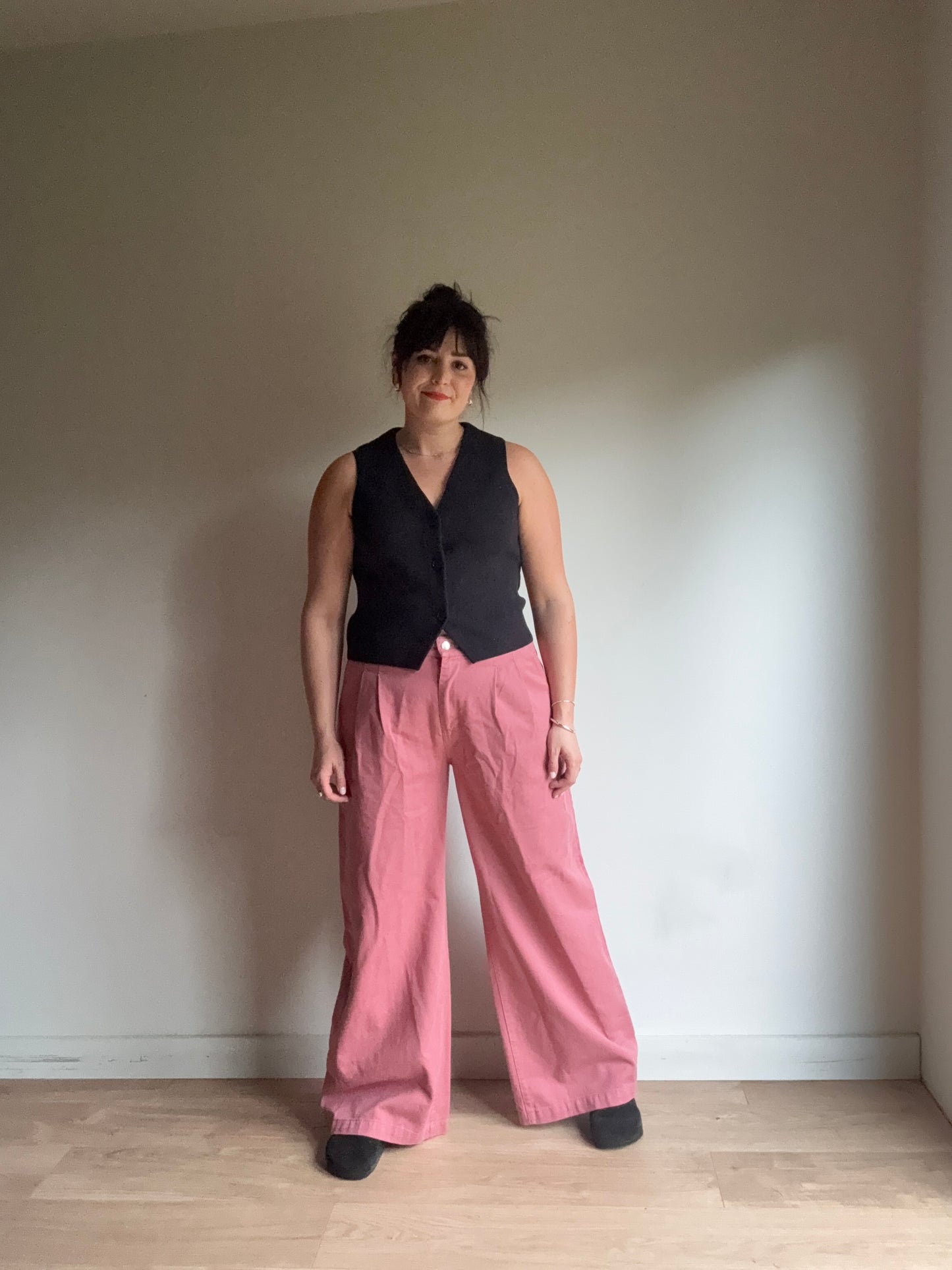 Pink Zara NEW Wide Leg Jeans, 14-16