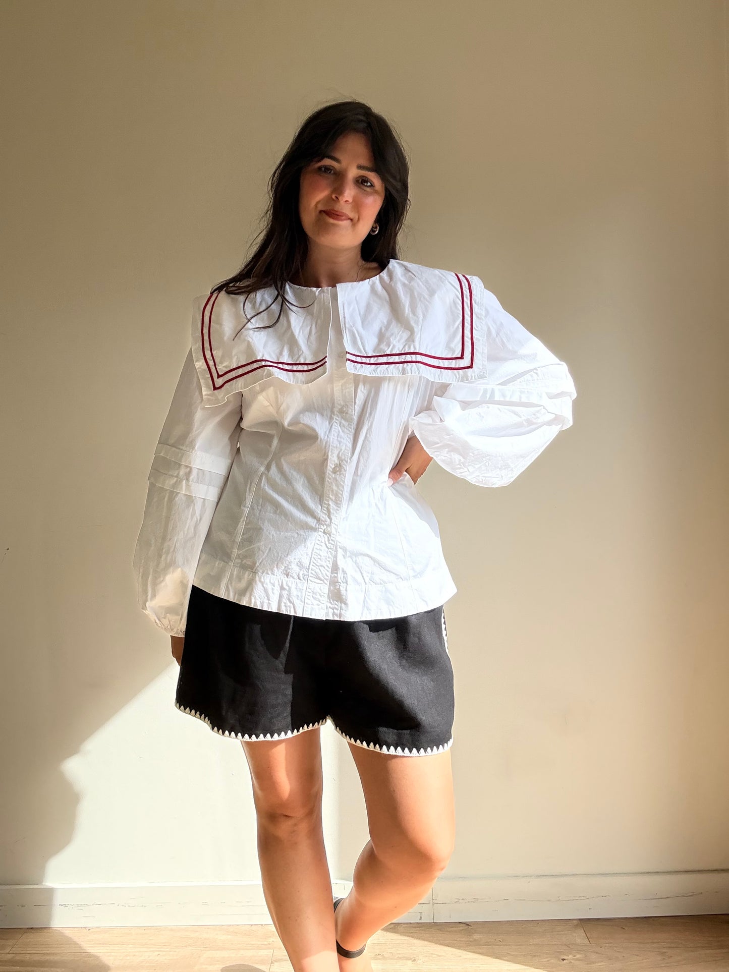 New Damson Madder Sailor Shirt, Size 18
