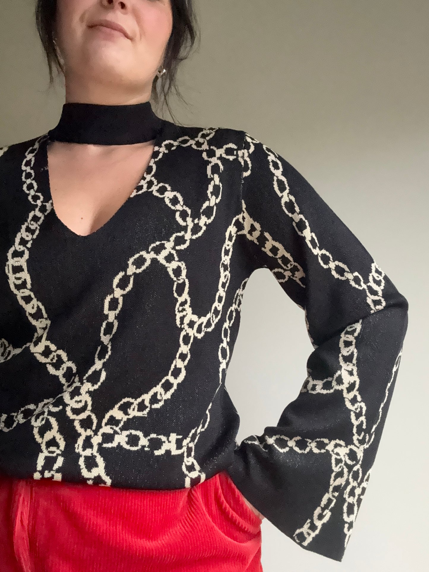 Kitri NEW Chain Print Knit, XS-M