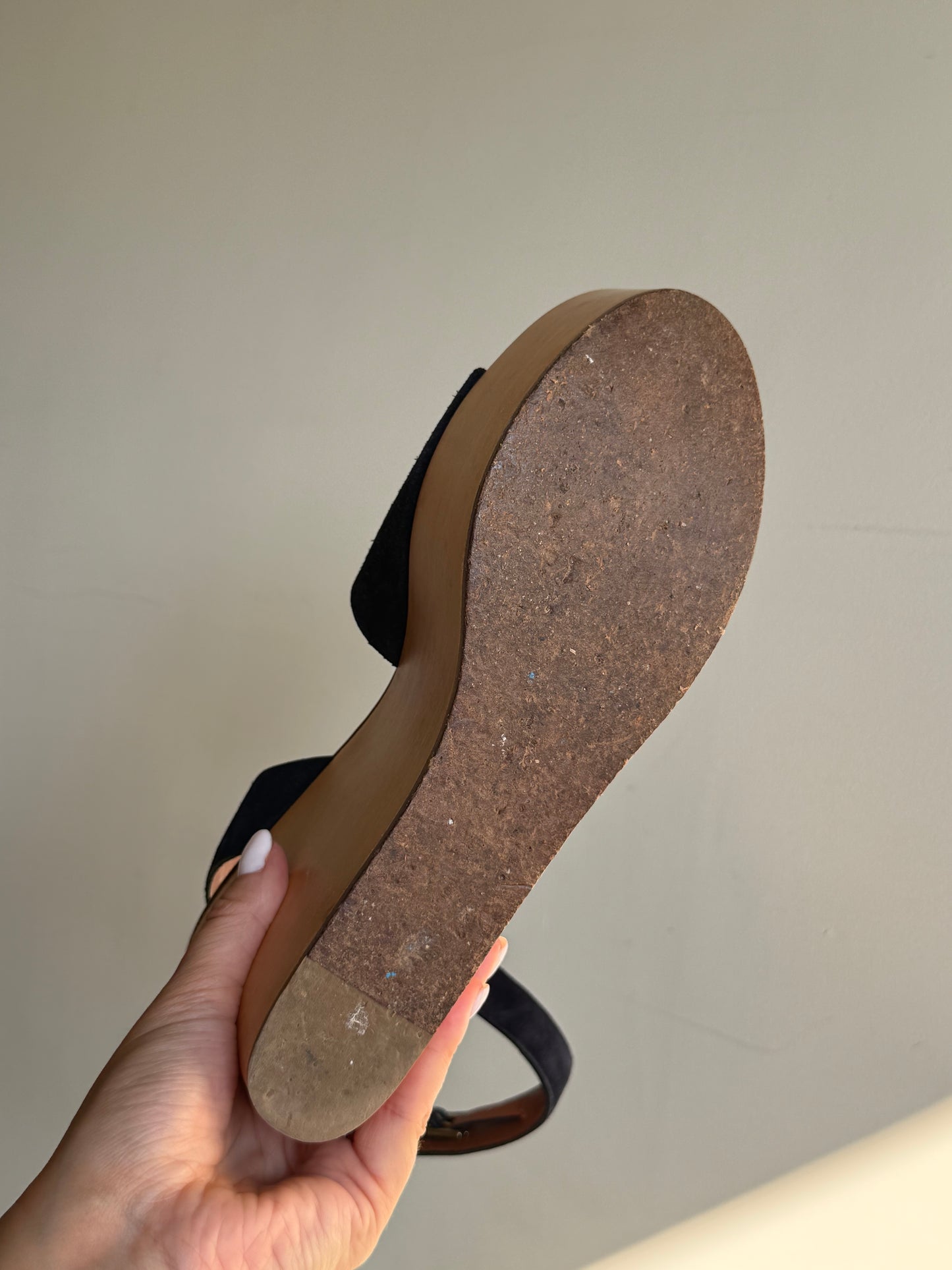 Celine Phoebe Philo Era Wedge Clog Sandals, 40
