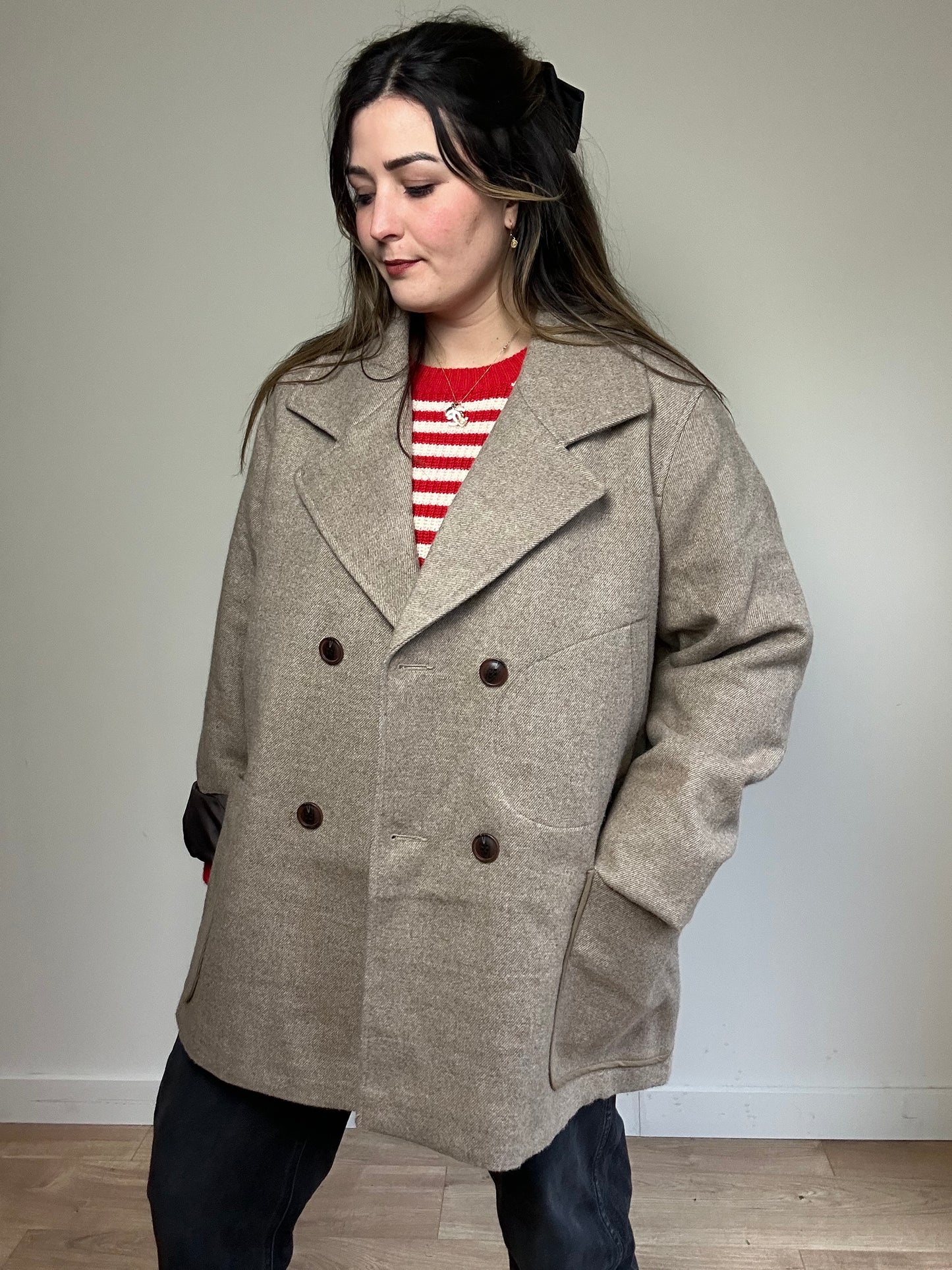 Folk Oversized Coat Jacket - Size 5 (14-18)