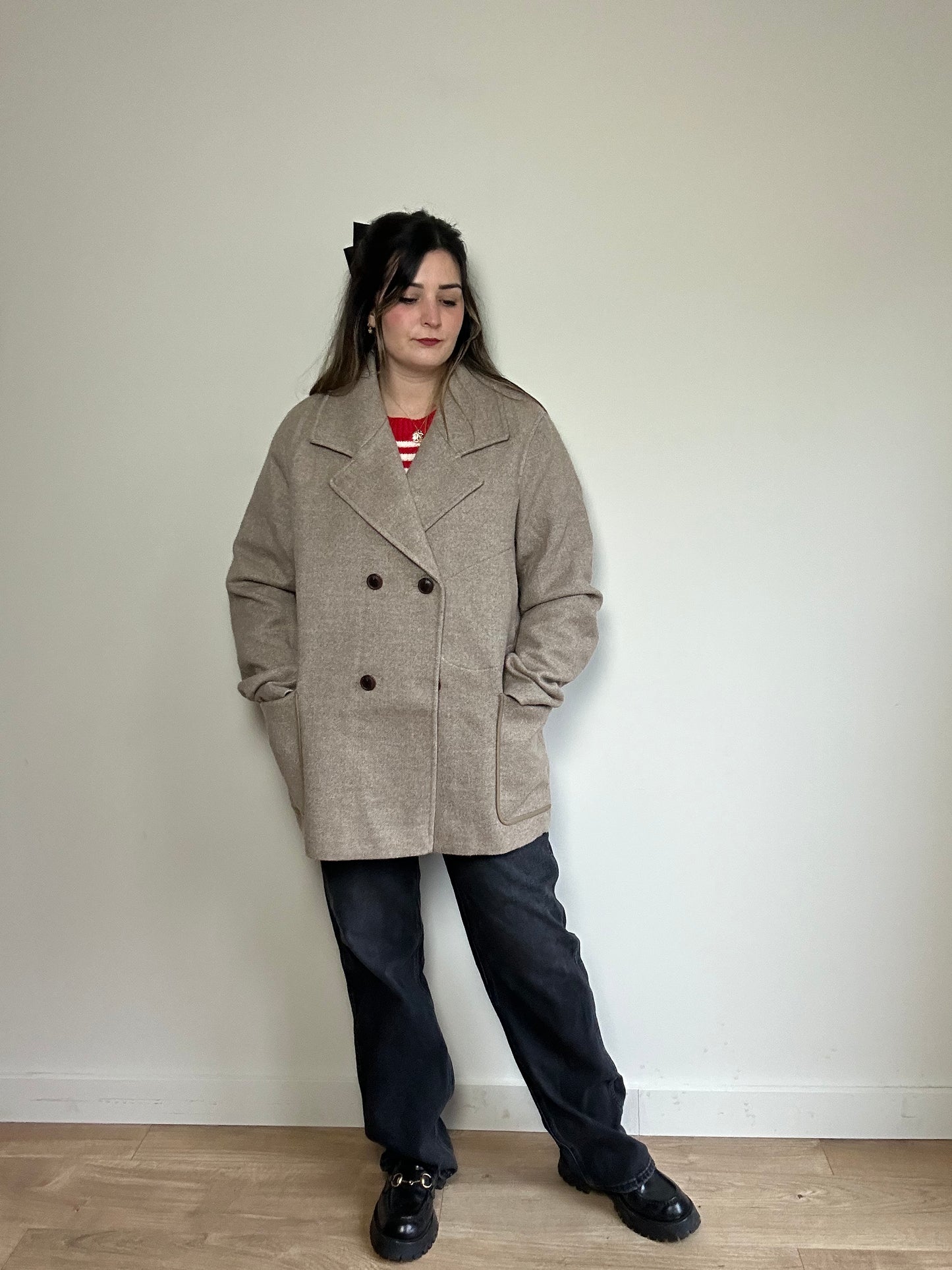 Folk Oversized Coat Jacket - Size 5 (14-18)