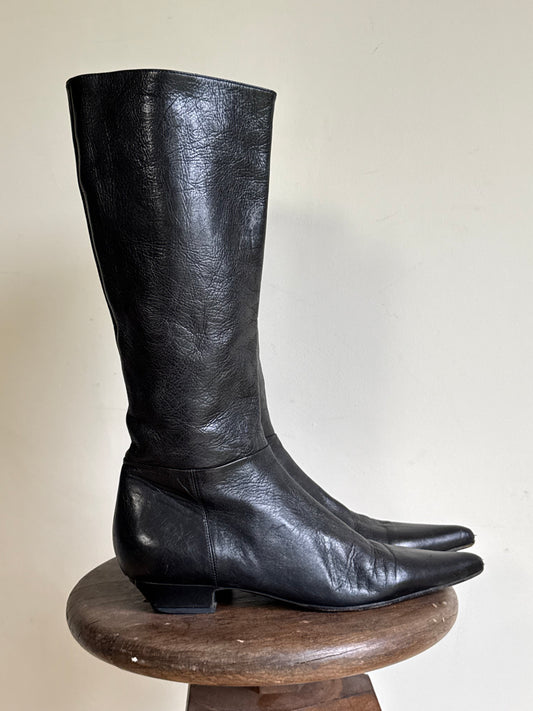 90's Prada Knee High Boots, 38.5