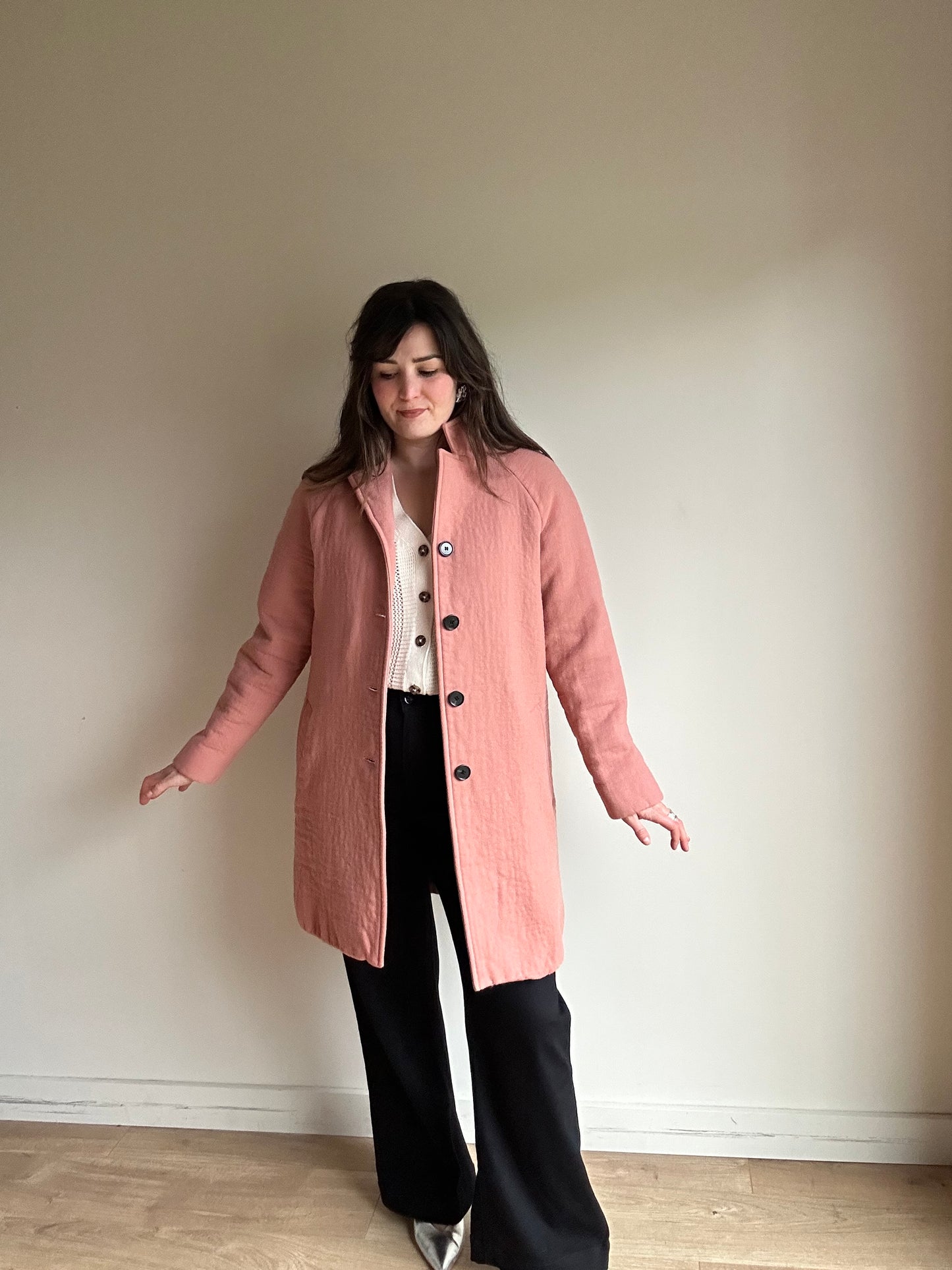 Pink COS Wool Jacket Coat, 42