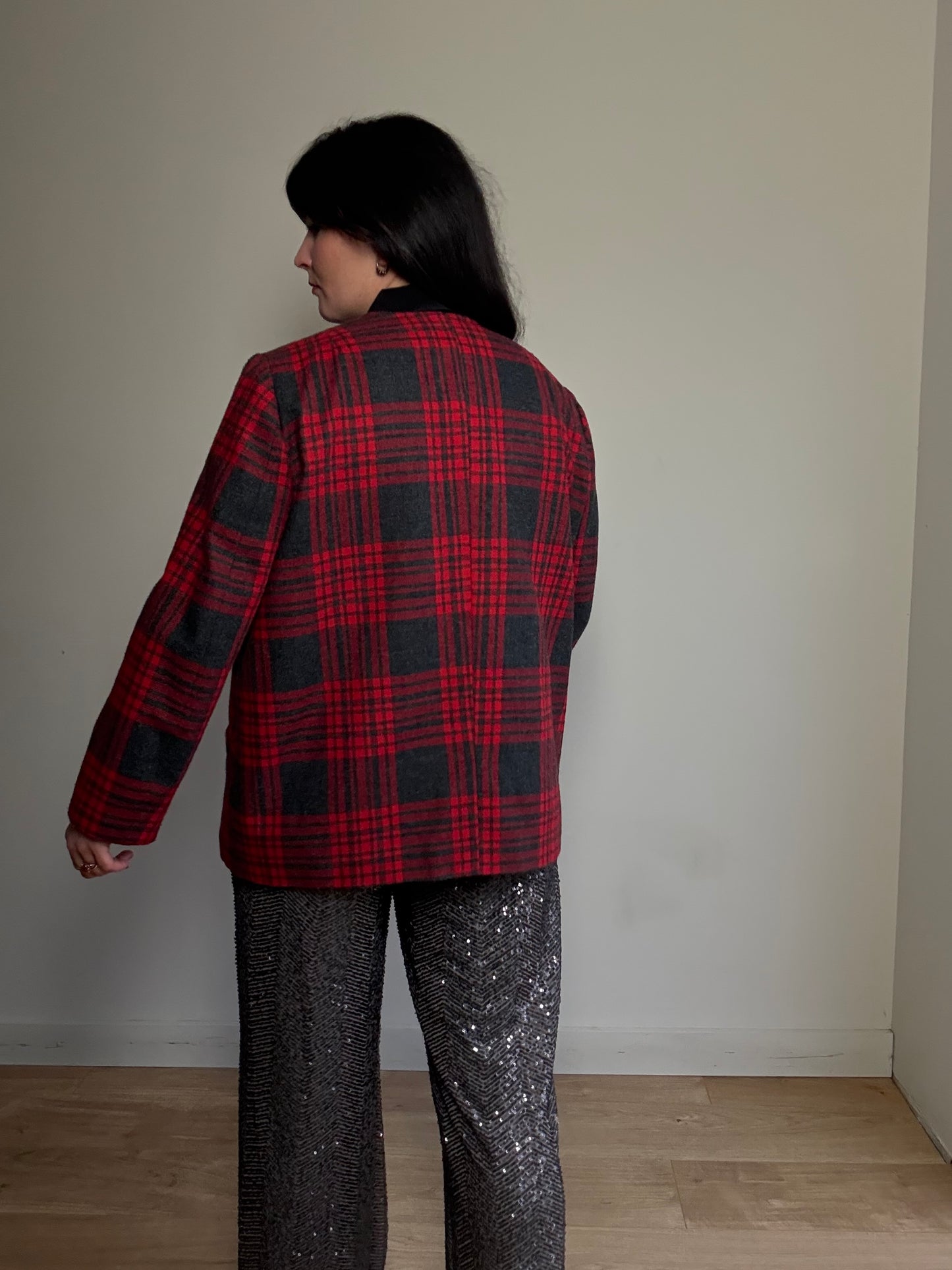 Vintage 80's Tartan Jacket, XL-XXL