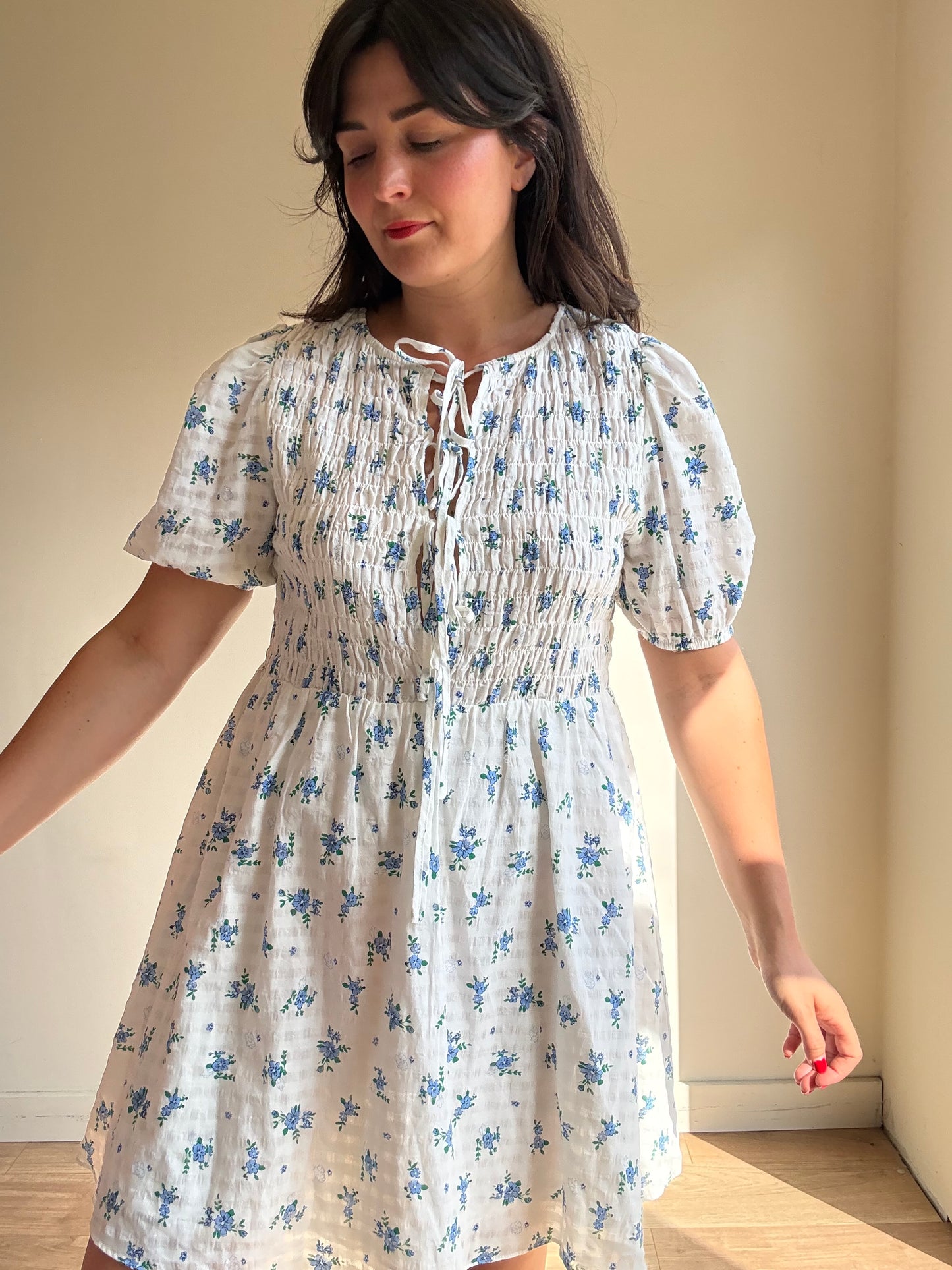 Glamourous (NEW) Floral Cotton Mini Dress, 12