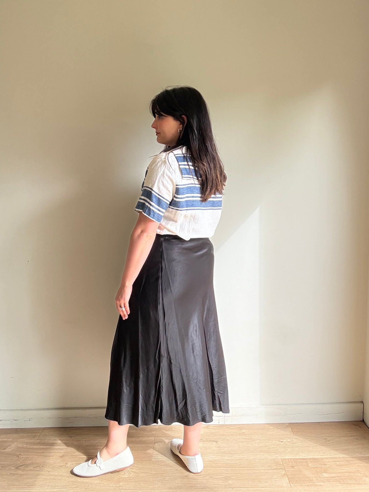 Finery Satin Slip Skirt, 14