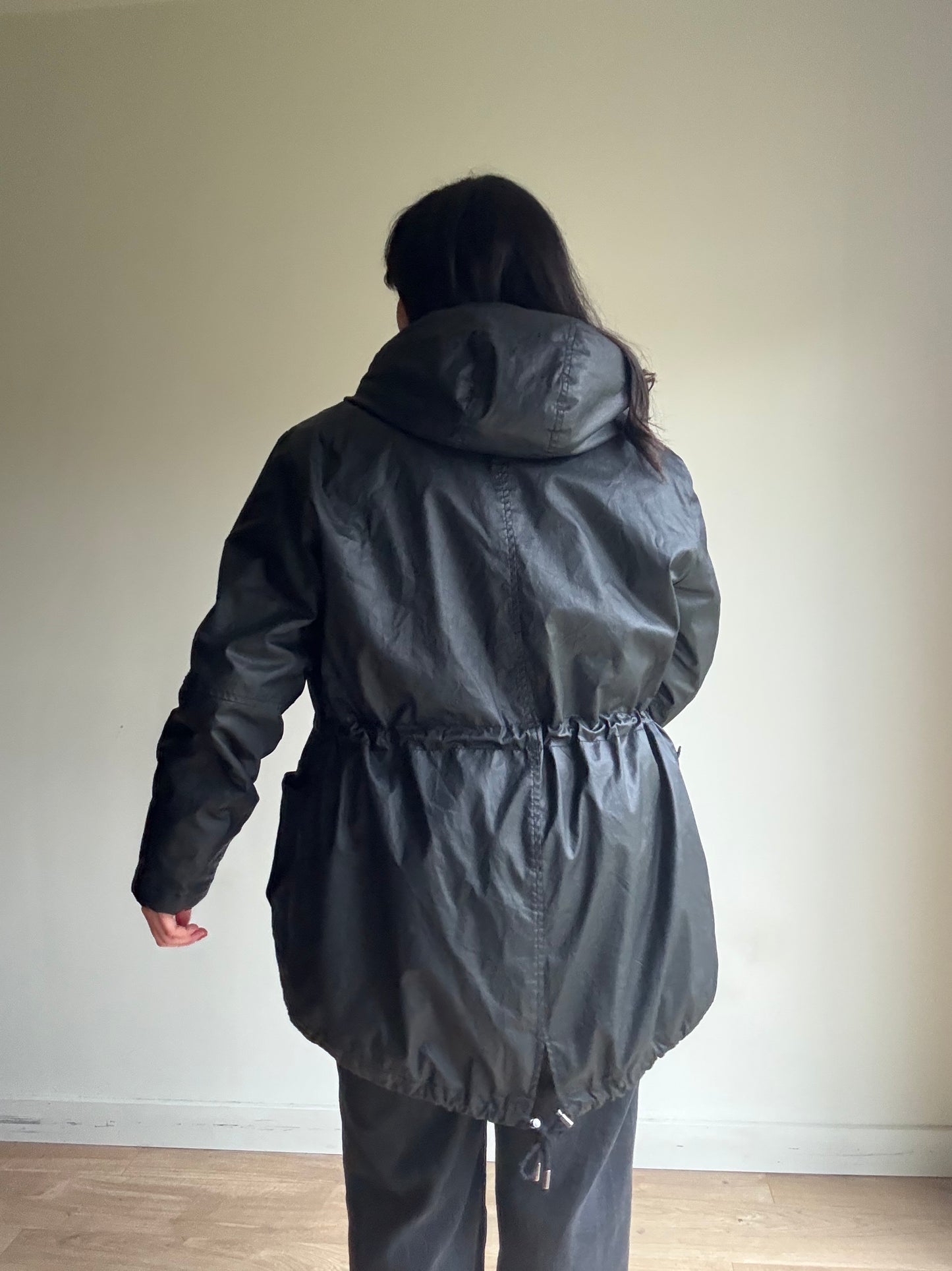 Whistles Faux Fur Lined Parka Coat, L