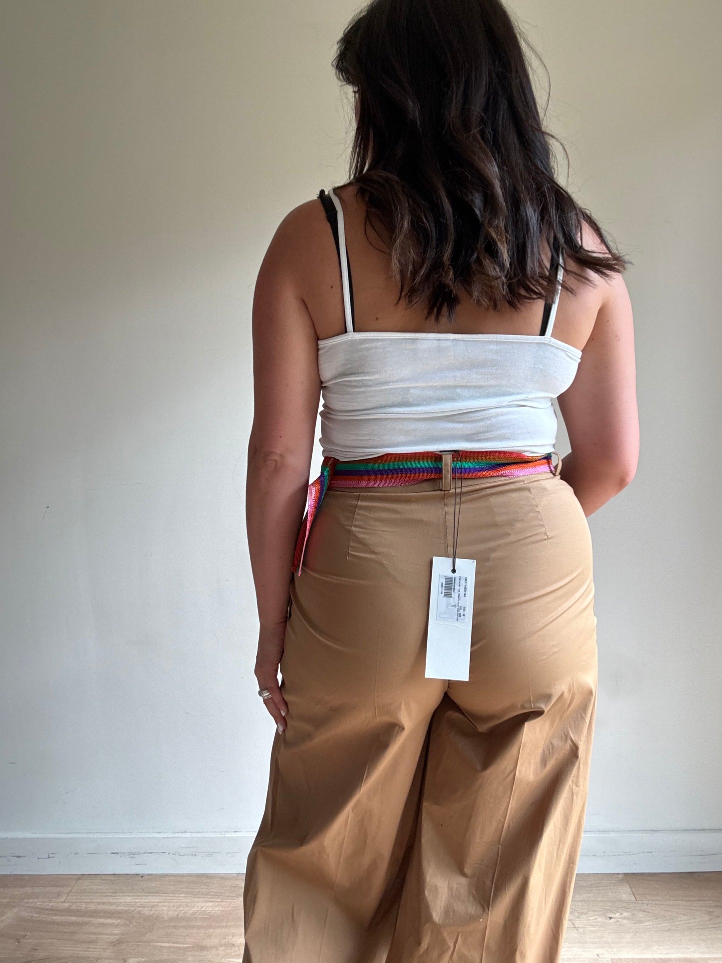 SFIZIO NEW Wide Leg Belted Trousers, 12
