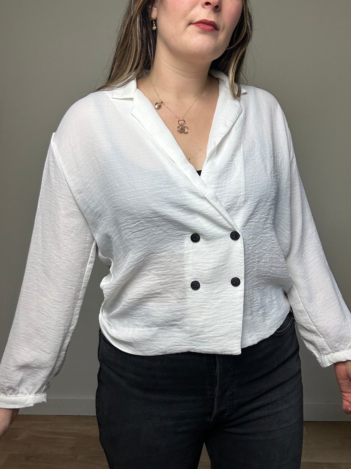 Topshop White Shirt - Size 12