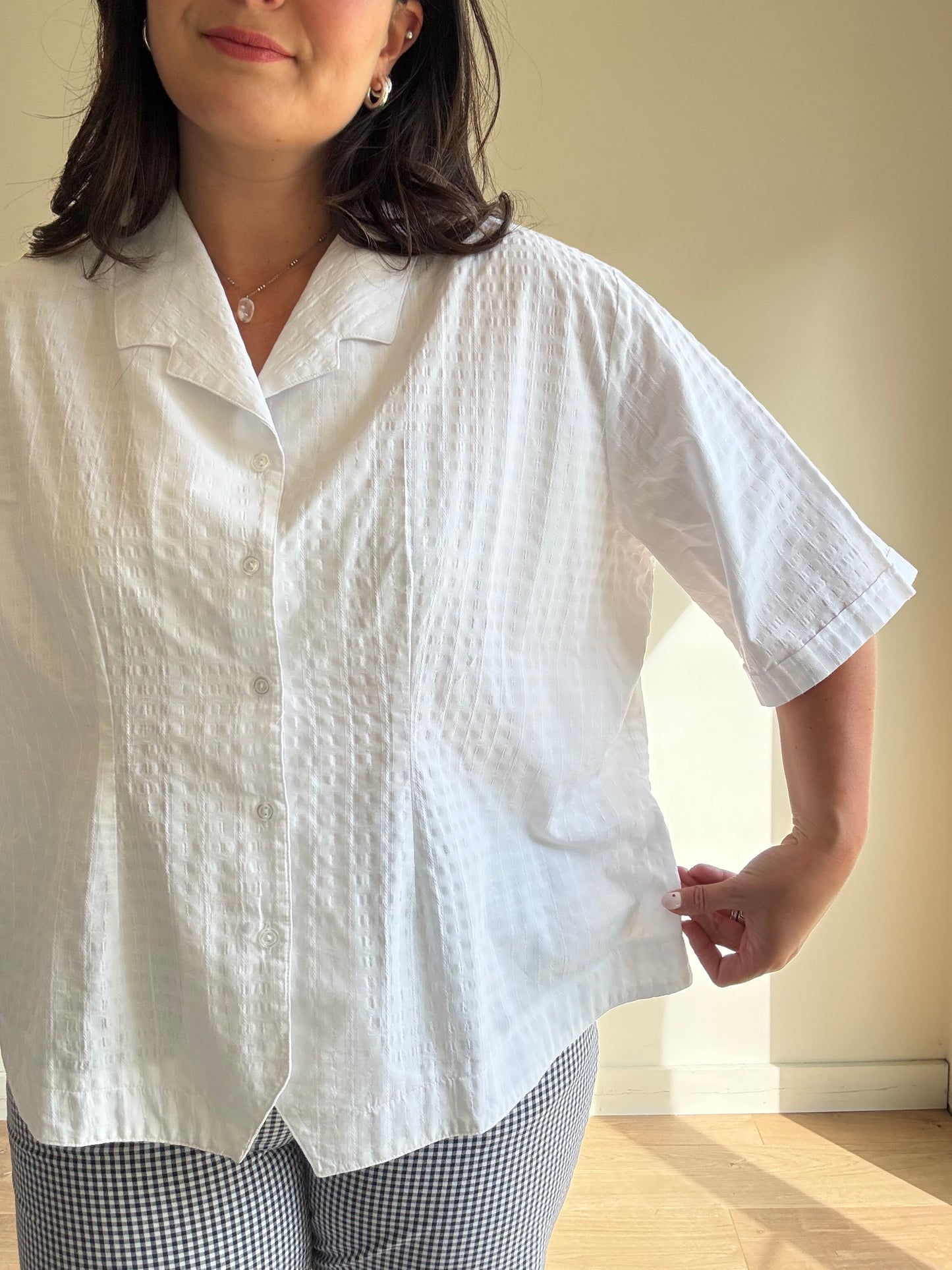 James Meade Cotton Embossed Shirt, 24