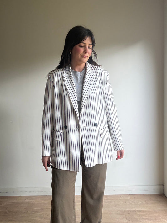 Zara Stripe Blazer, M