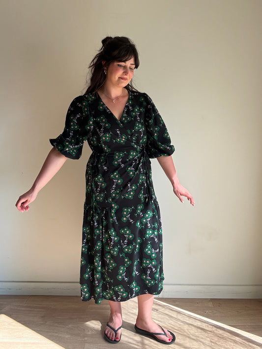 Topshop Floral Wrap Dress, 12