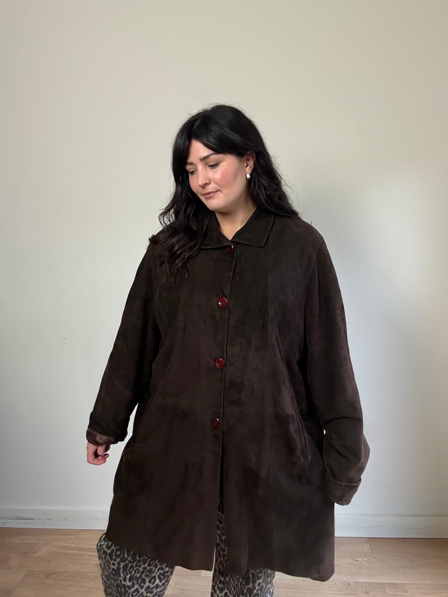 Vintage Genuine Suede Jacket, XL