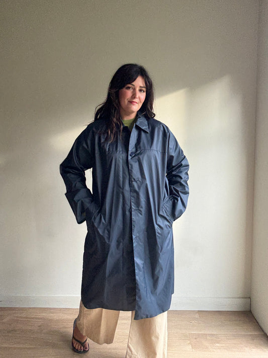 Vintage 'Nicholls of London' Waterproof Over Coat, L