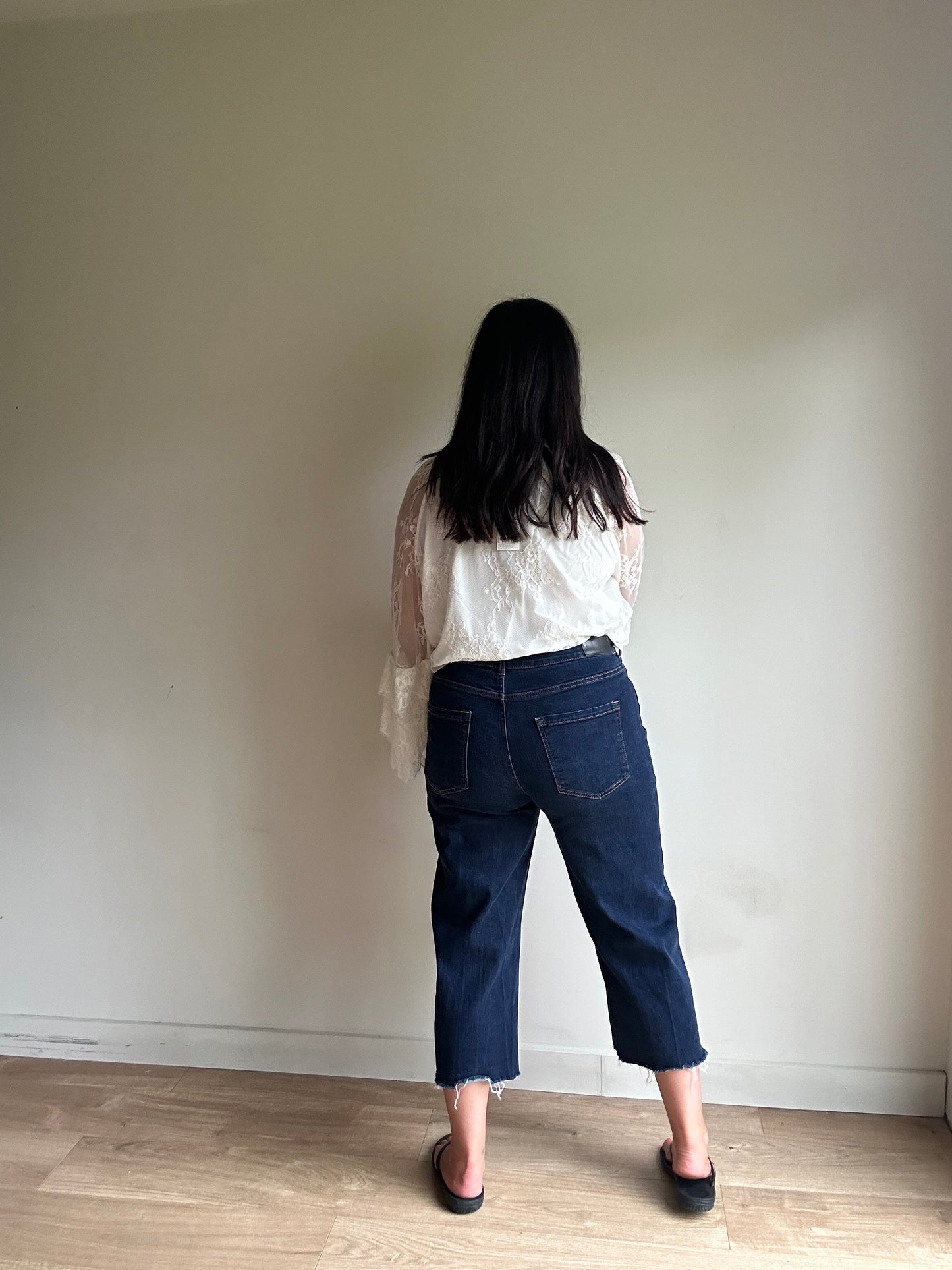 Dark Blue Whistles Cropped Jeans, 32