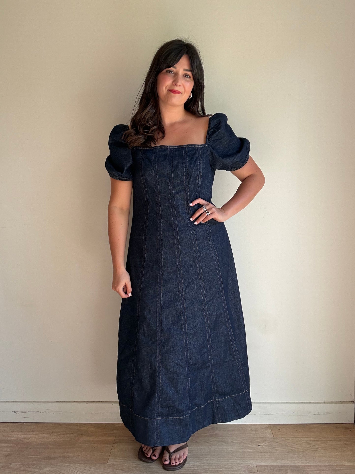 Boden Denim Shaped Midi Dress, 16
