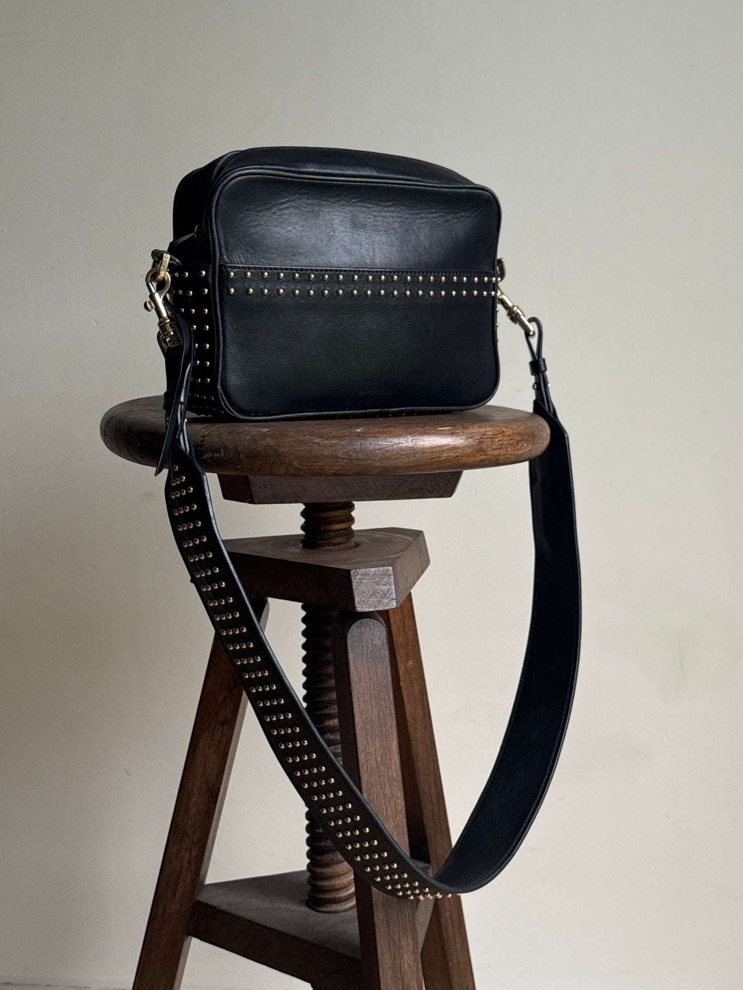 Anine Bing Studded Leather Bag, One Size