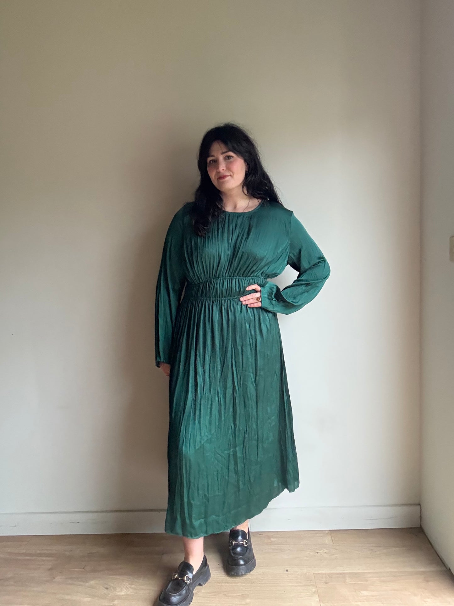 M&S Satin Gathered Dress, 14