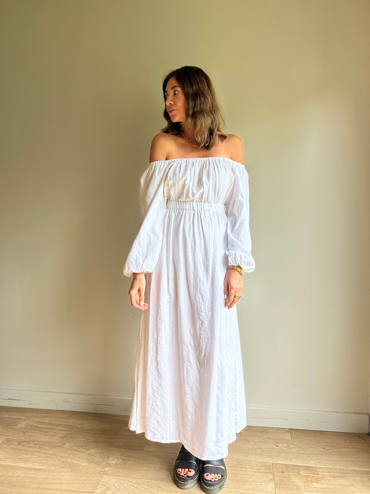 Mara Hoffman White Maxi Dress - Size XS