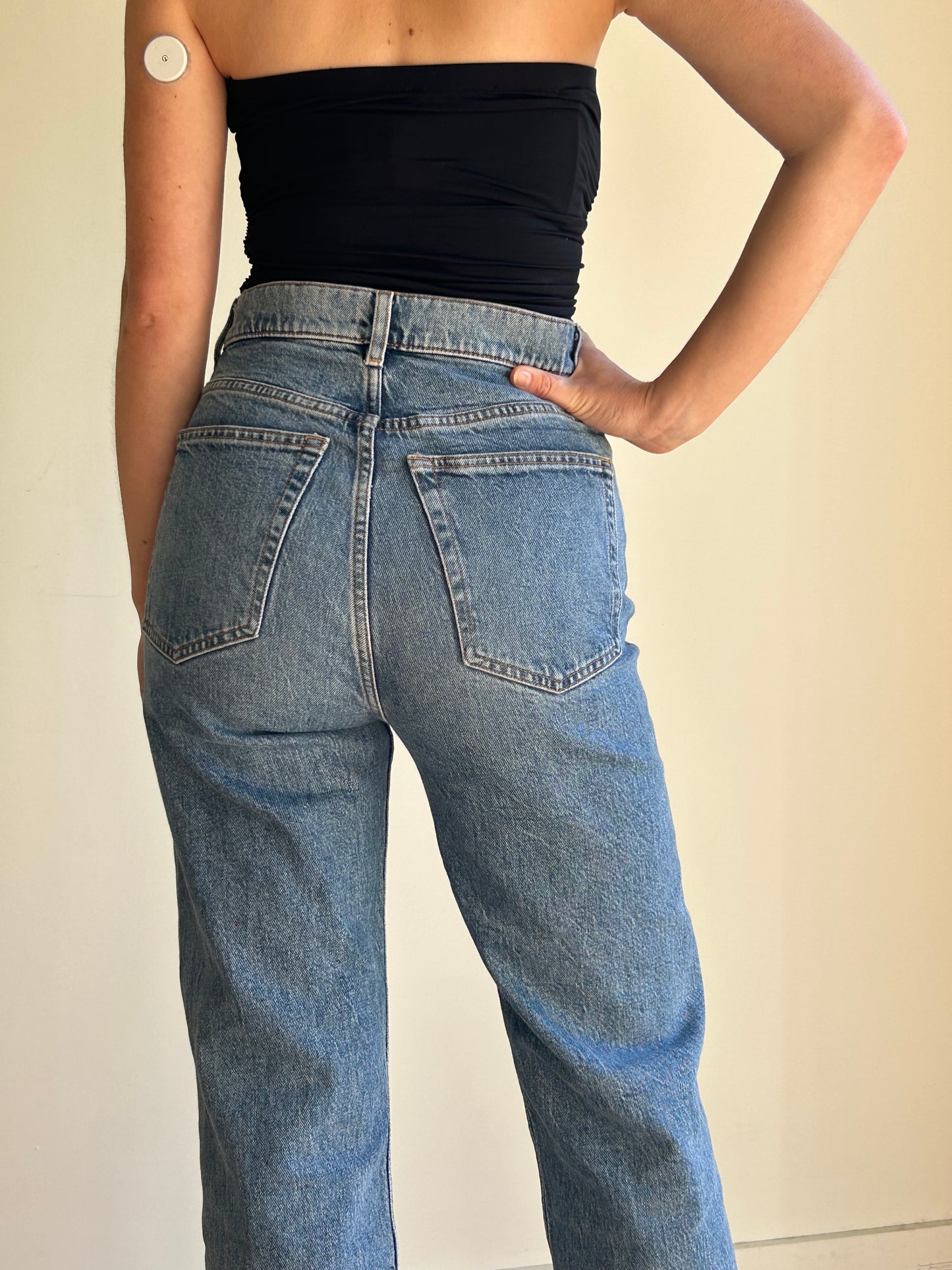 Arket Straight Cropped Jeans, 26''