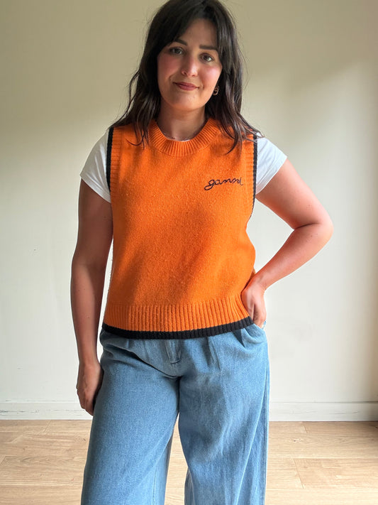 Ganni Wool & Cashmere Tank Jumper, XL