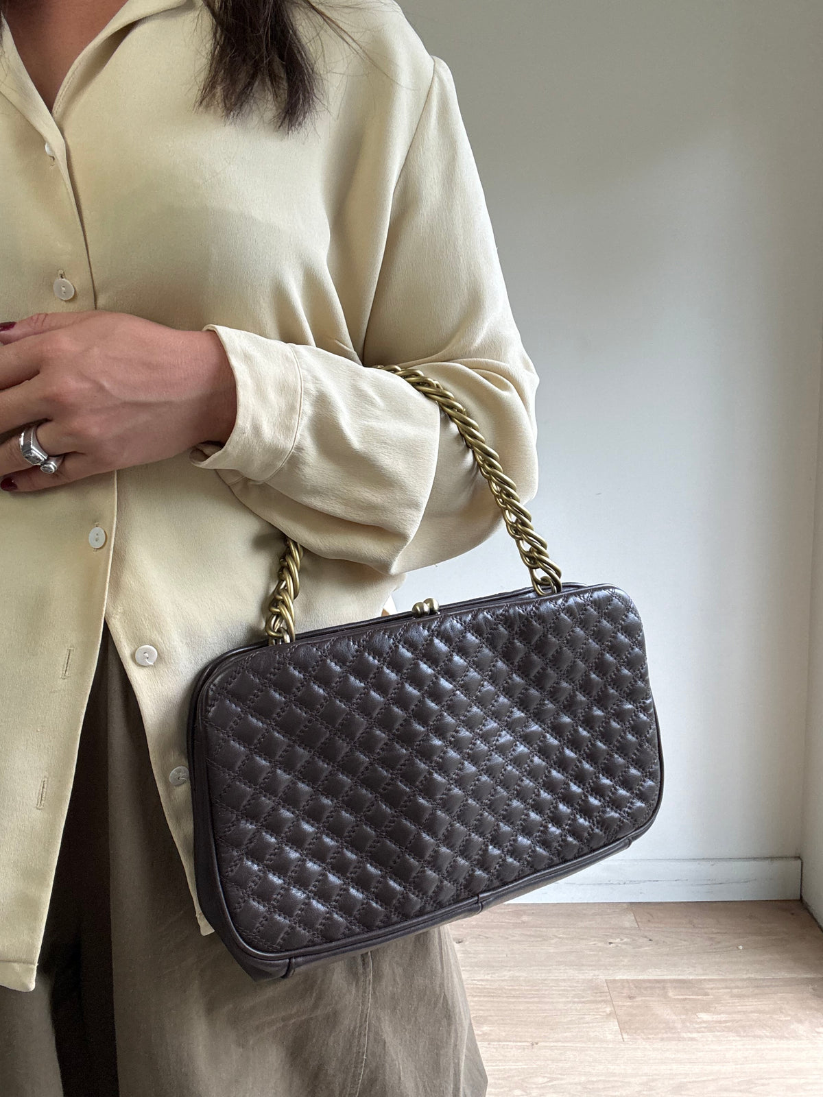 Vintage Dents Quilted Leather Bag