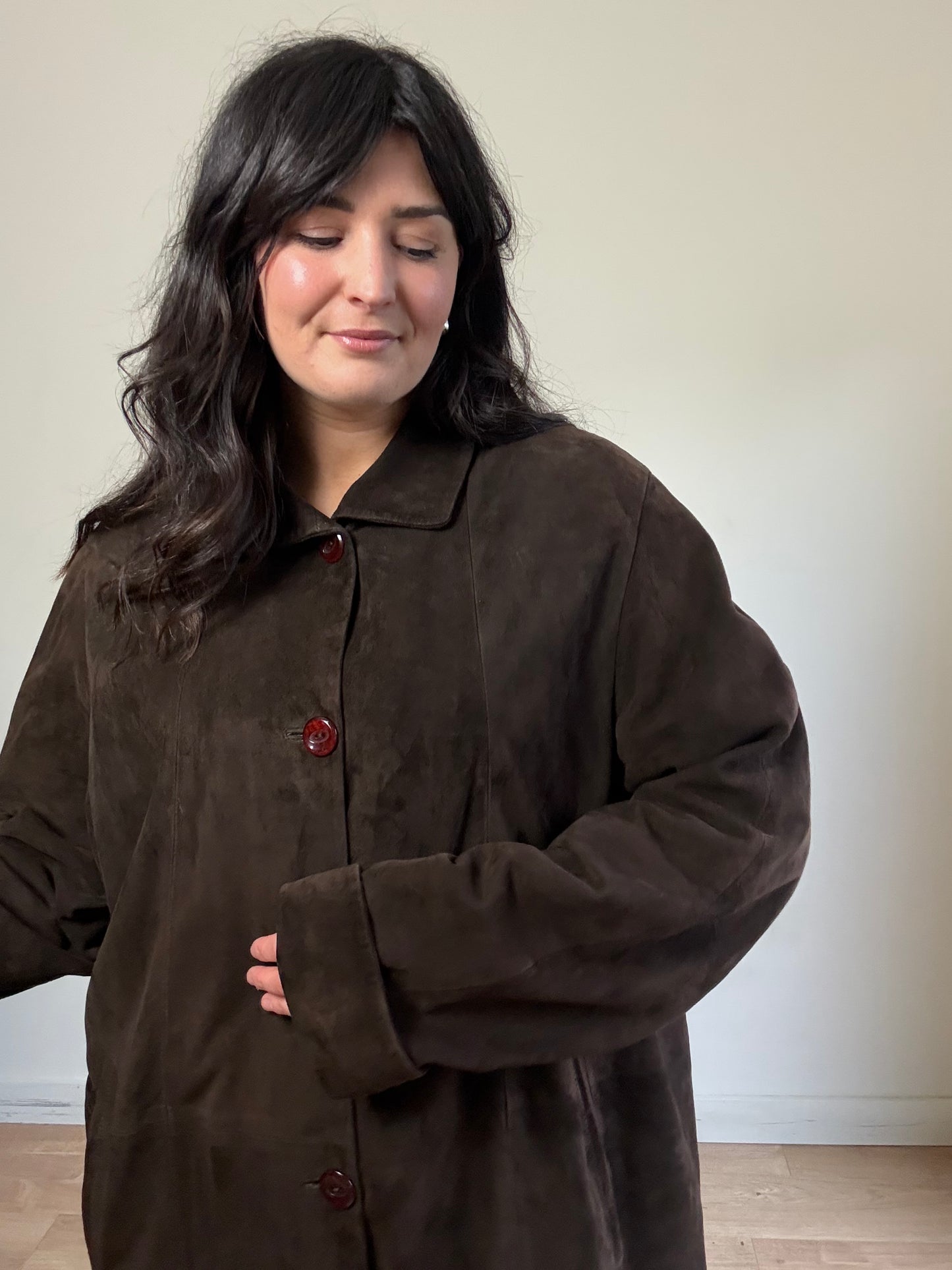 Vintage Genuine Suede Jacket, XL