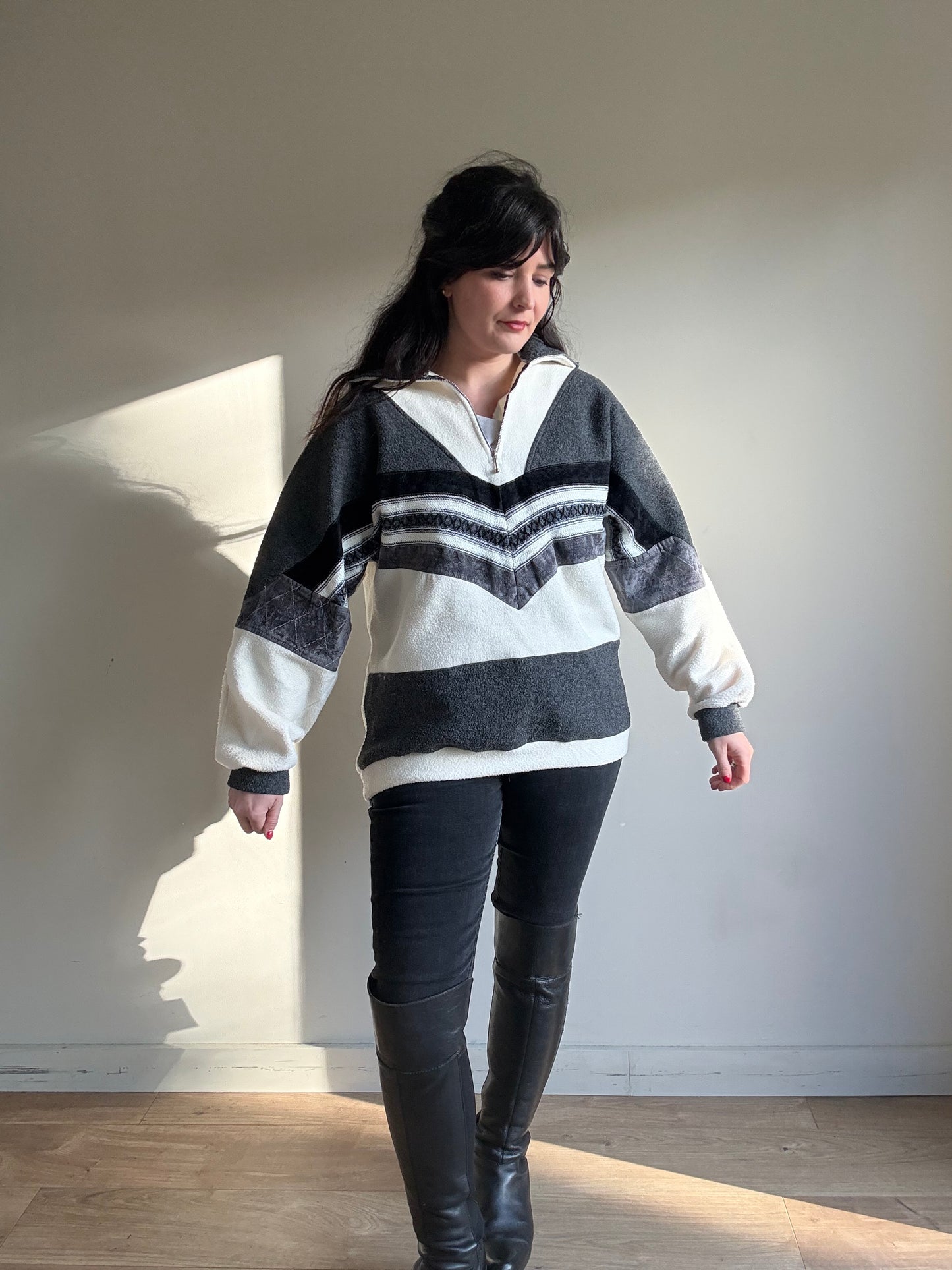 Vintage Sun City Quarter Zip Fleece, M/L