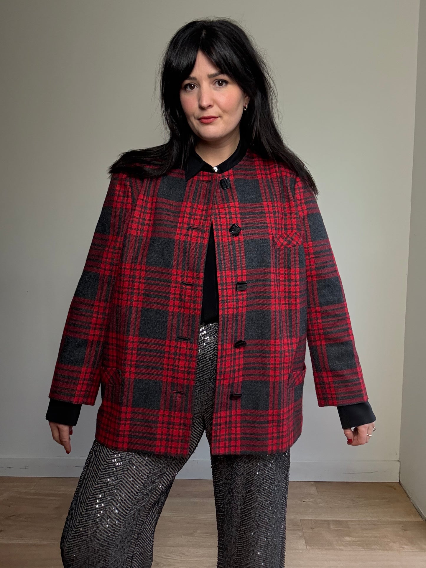 Vintage 80's Tartan Jacket, XL-XXL