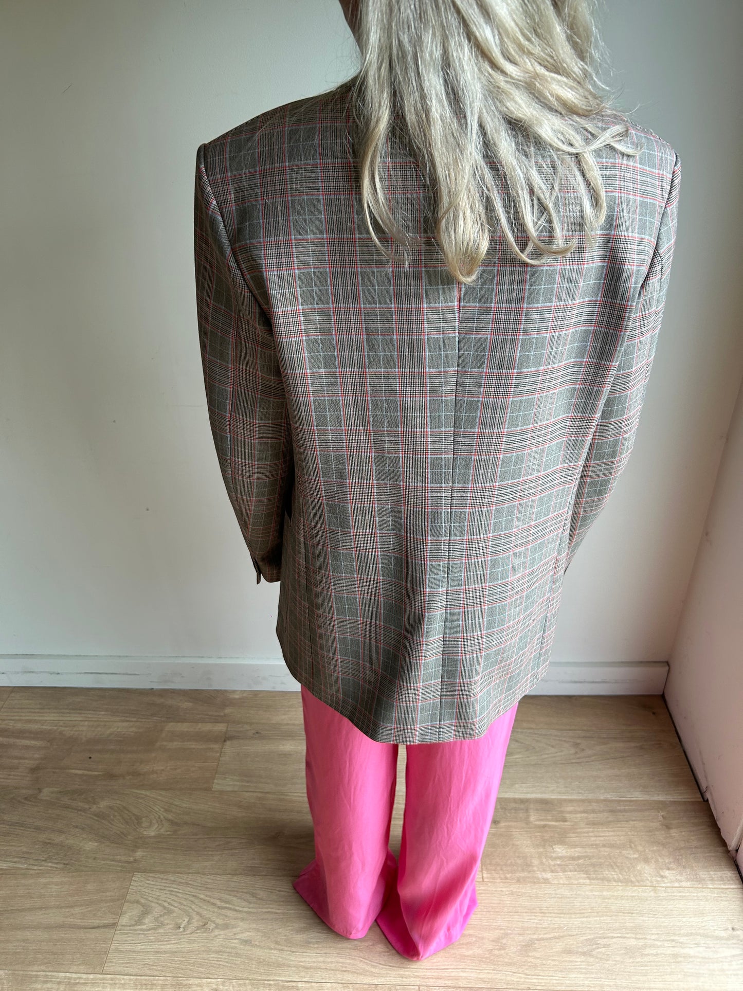 Zara ZW Collection Check Blazer, M