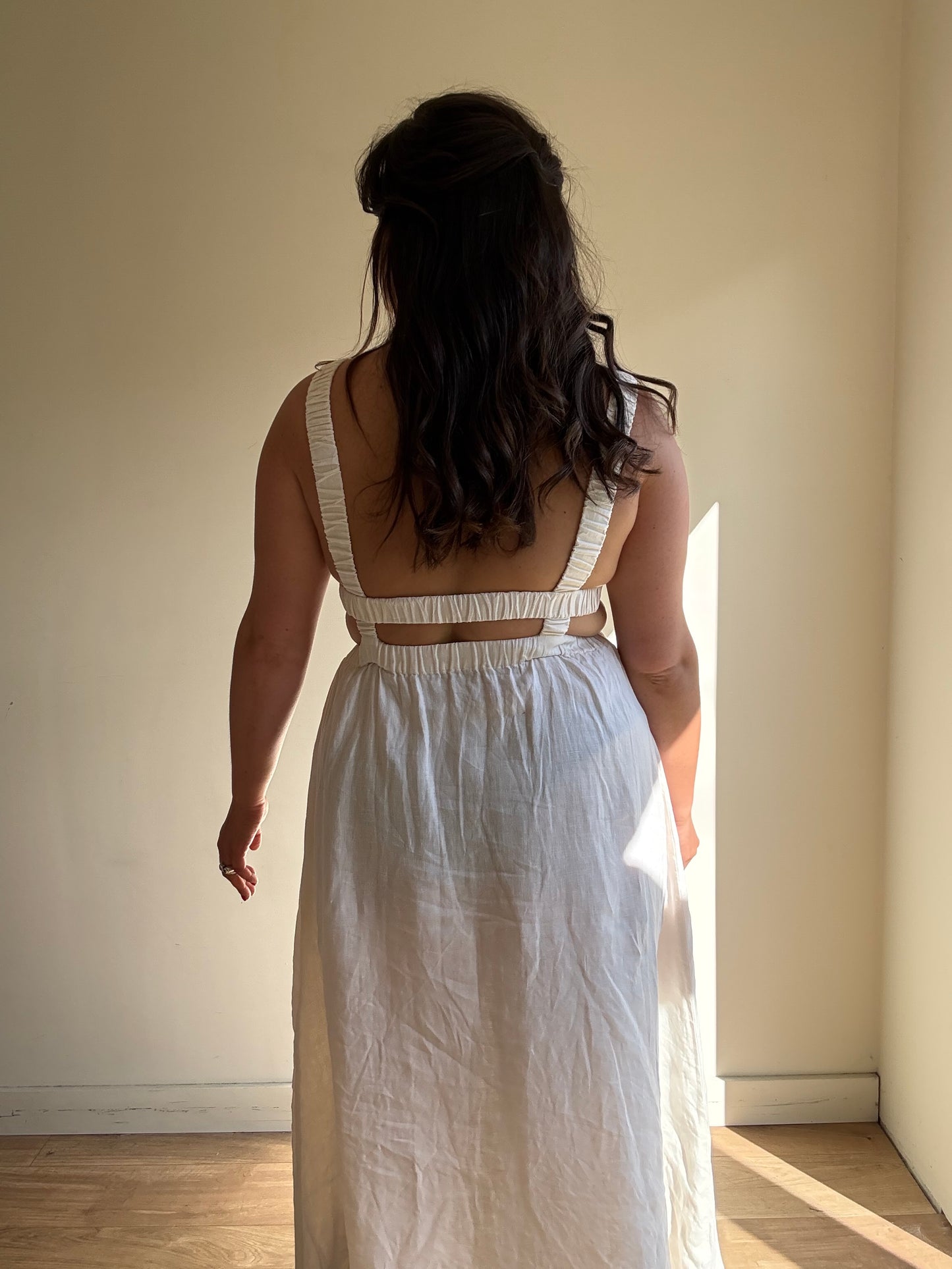 Berlook Linen Strappy Back Dress, S