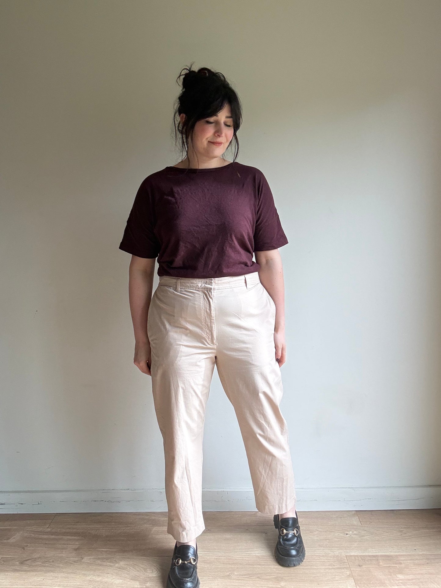 COS Cotton Tapered Leg Trousers, 44