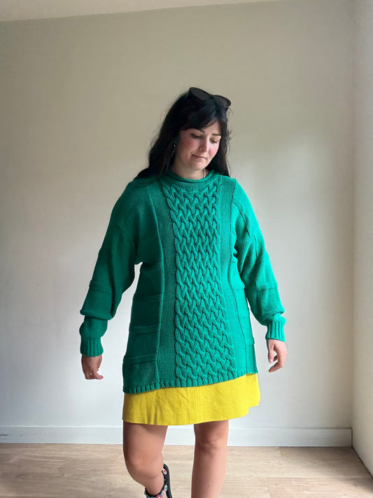 Betty Barclay Vintage Cable Knit Long Jumper, L/XL