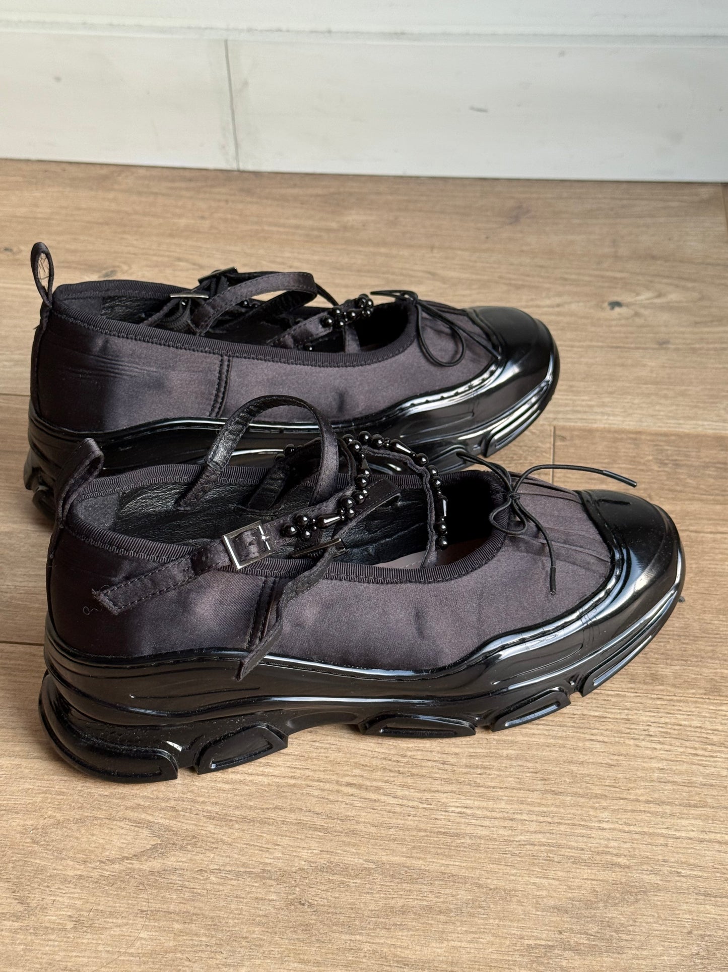 Double Standard Ballet Beaded Sneakers, 40