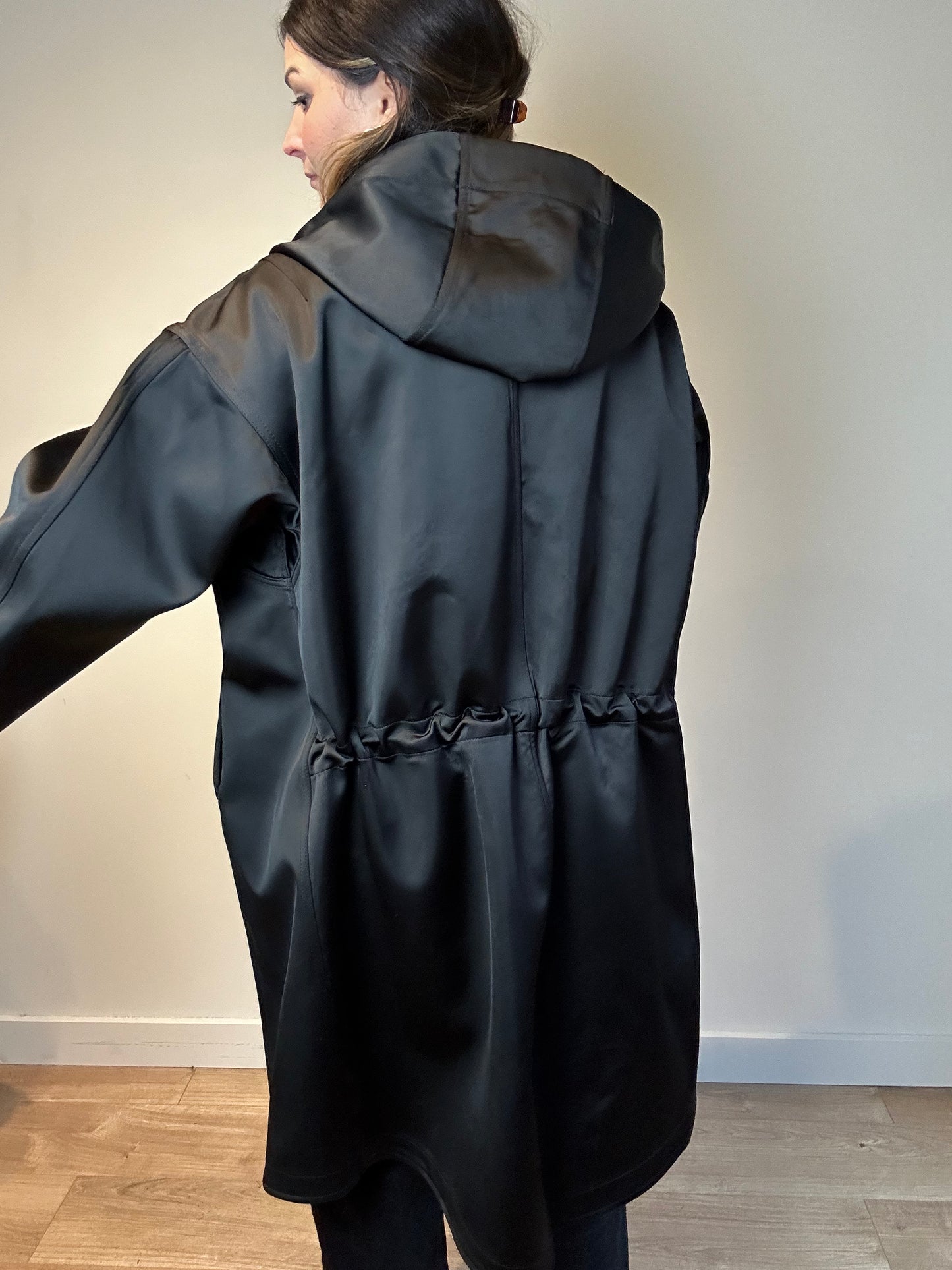 Nomia Black Balloon Coat - Size S Oversized