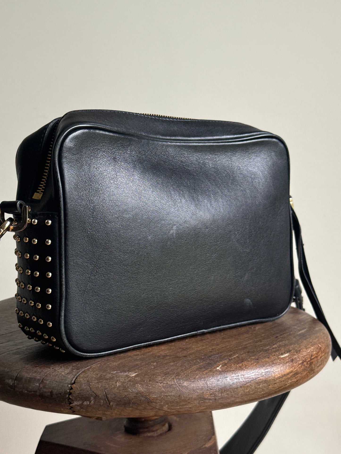 Anine Bing Studded Leather Bag, One Size