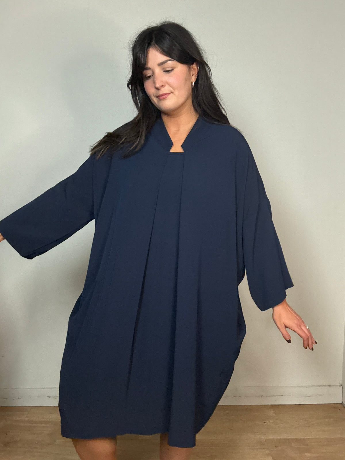 Navy KIN Shirt Tunic Dress, 16