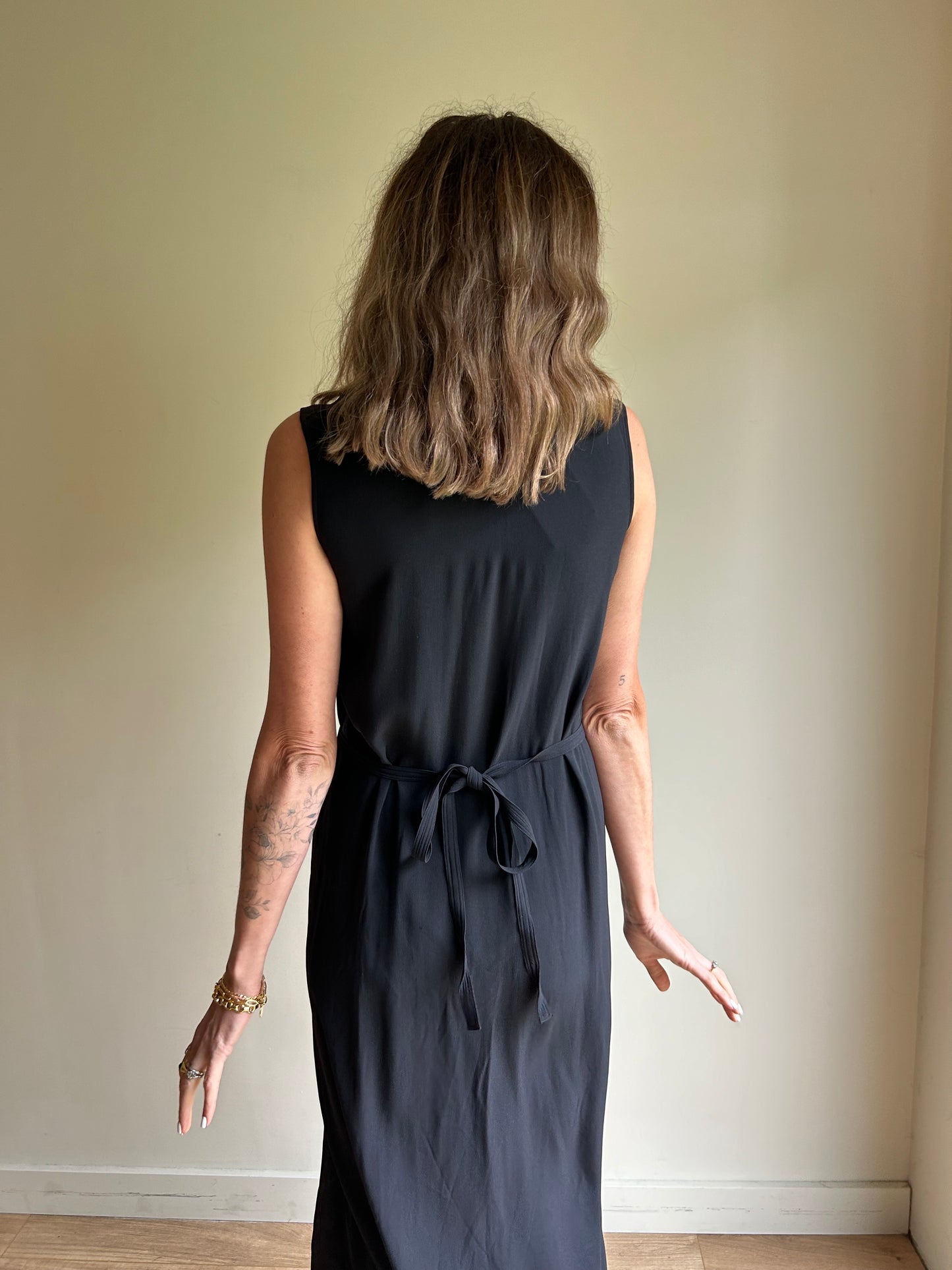 Black Helmut Lang Wrap Dress, XS