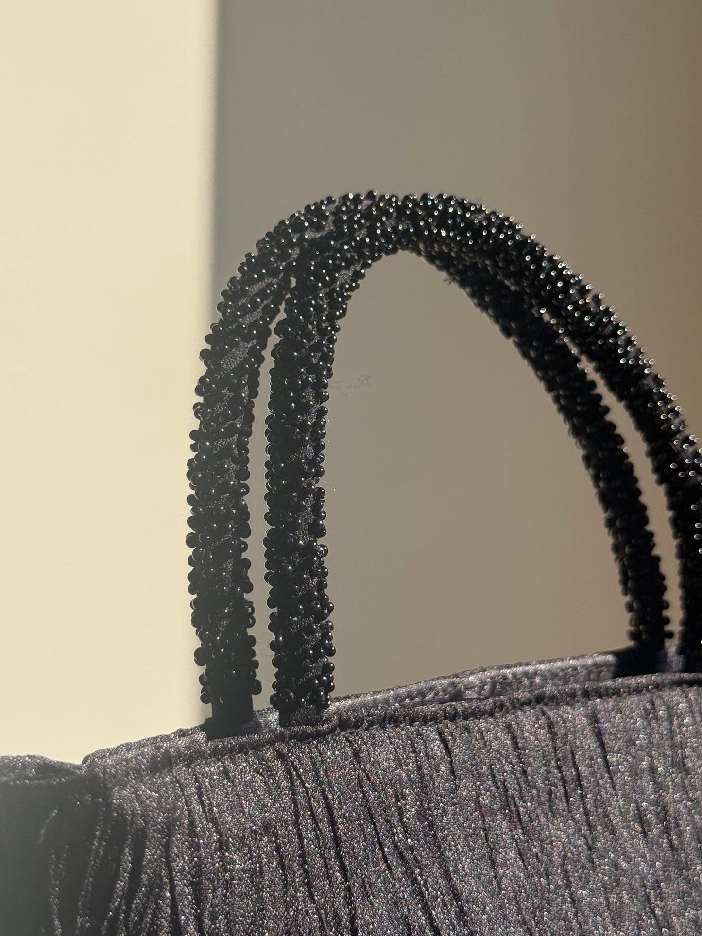 Beaded Handle Evening Bag, Mini