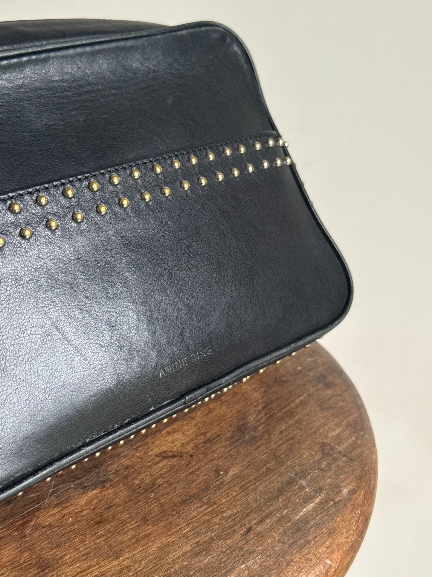 Anine Bing Studded Leather Bag, One Size