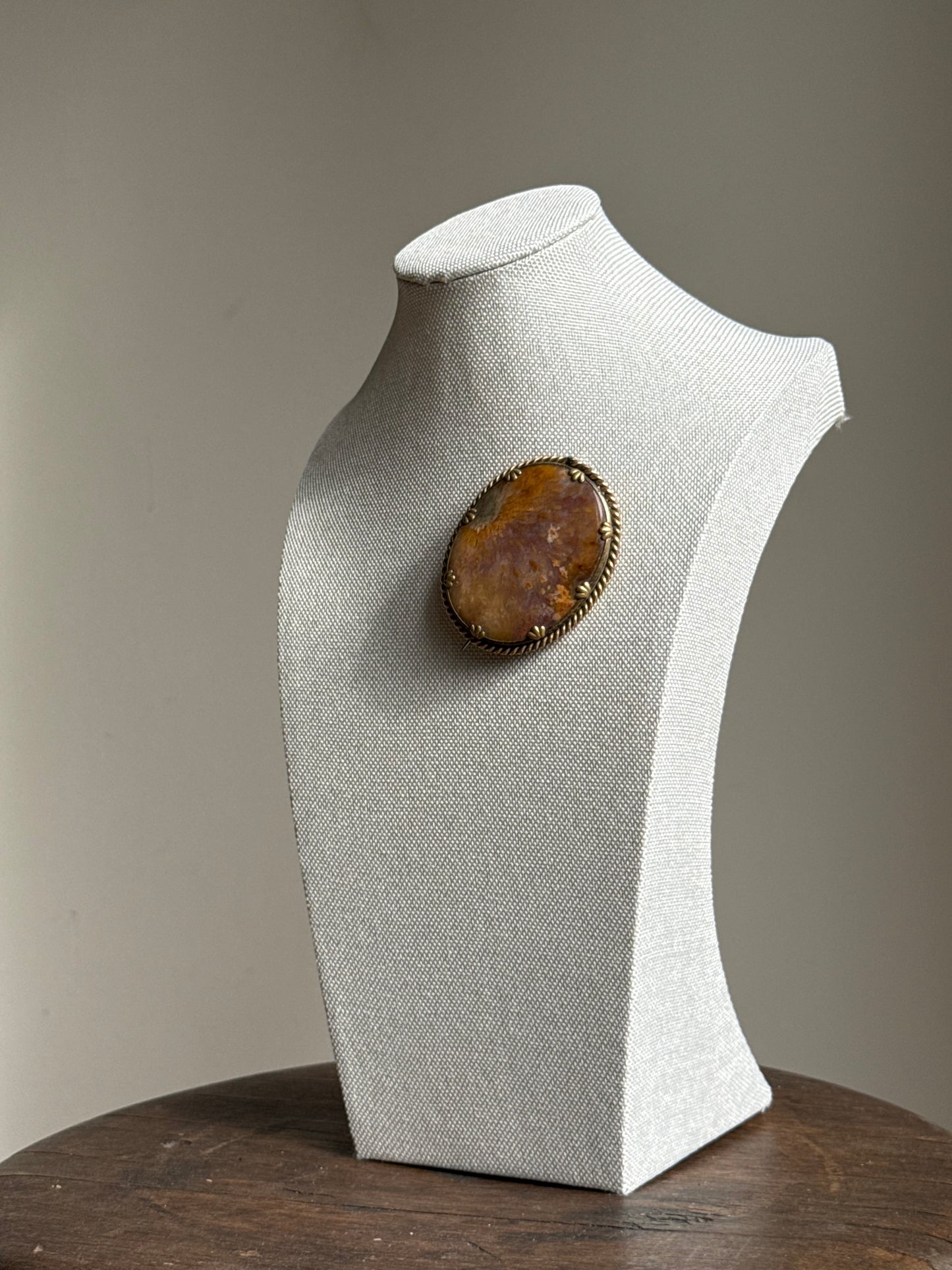 Antique Agate Brooch