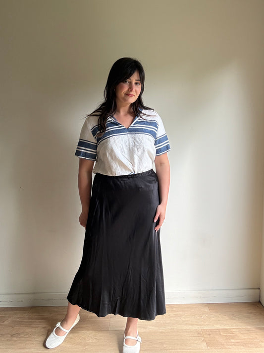 Finery Satin Slip Skirt, 14