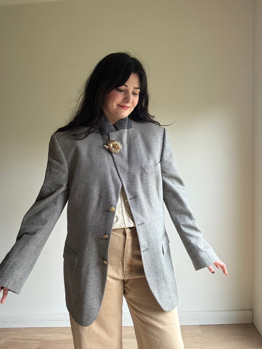 Vintage Austin Reed Wool & Cashmere Blazer, L