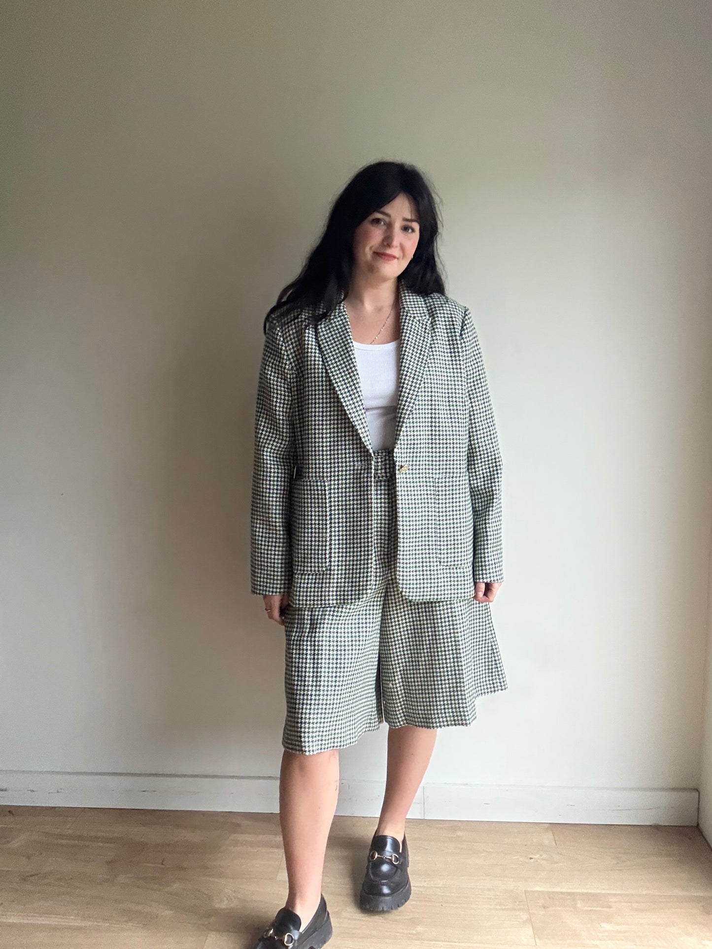 LK Bennett NEW Houndstooth Wool Blazer, 18