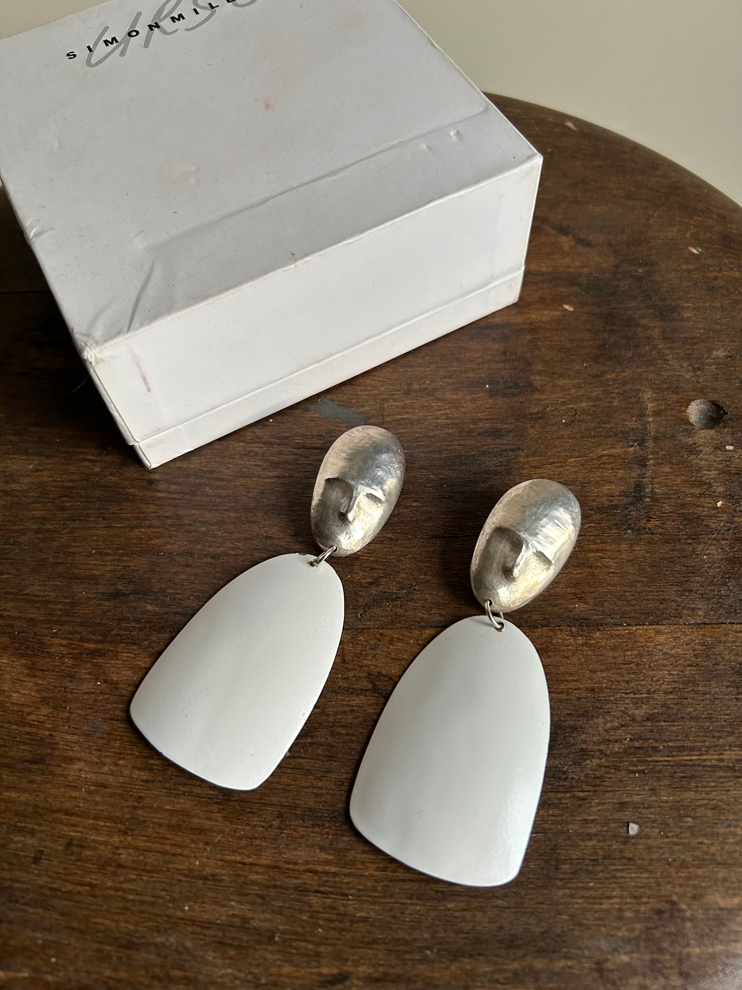 Simon Miller Urso Sterling Silver Face Earrings