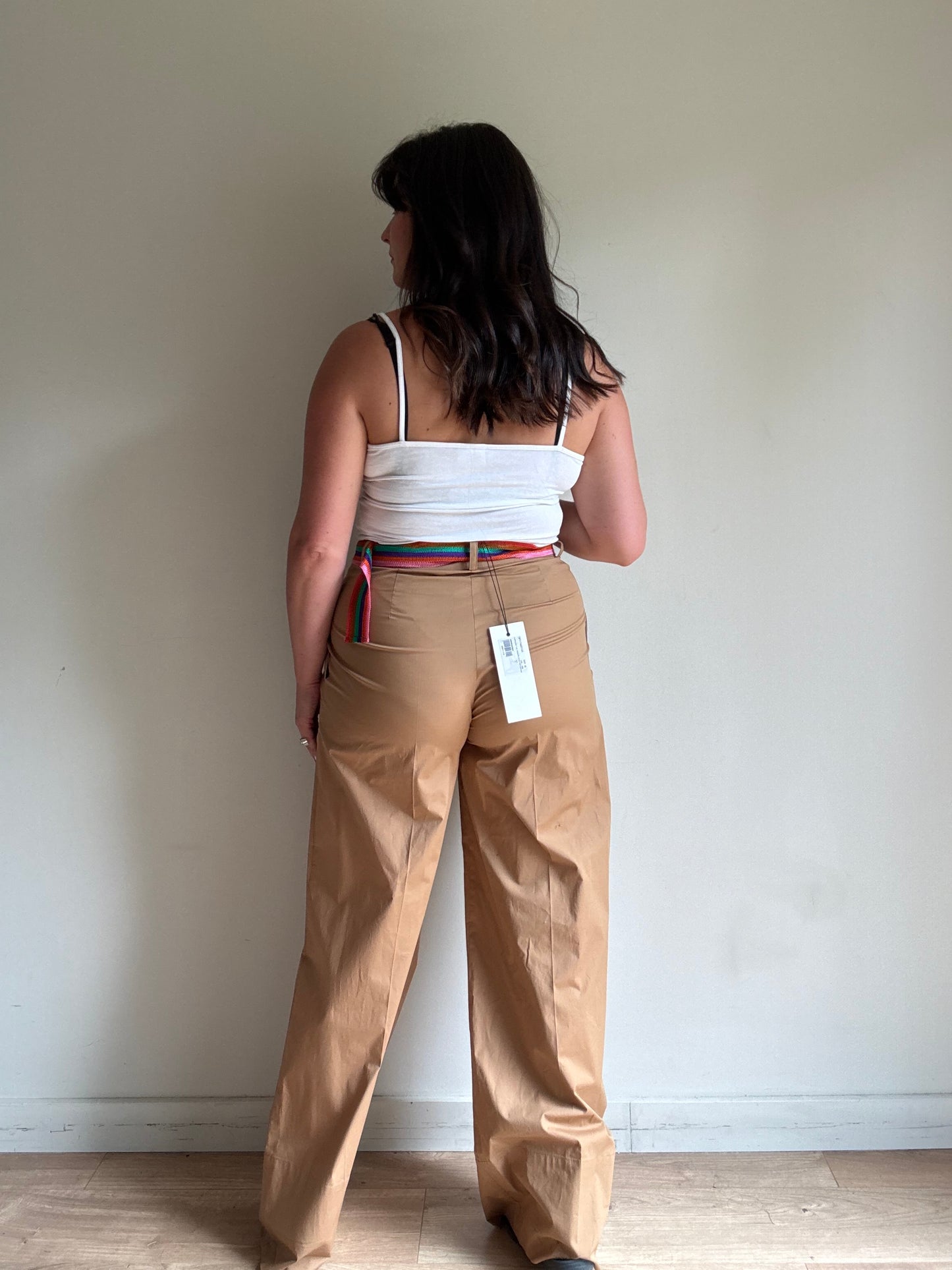 SFIZIO NEW Wide Leg Belted Trousers, 12