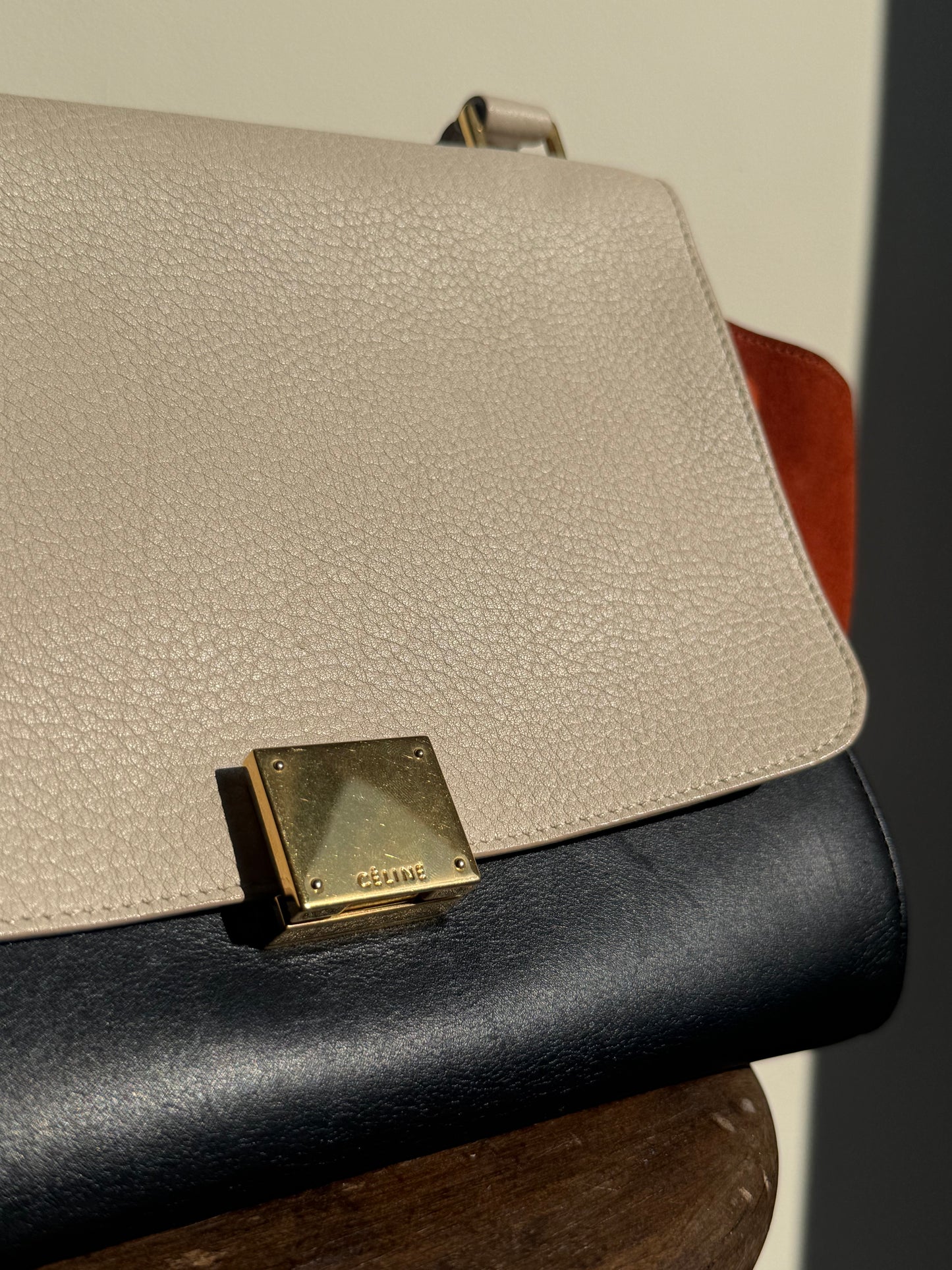 Celine Trapeze Tri-Colour Bag