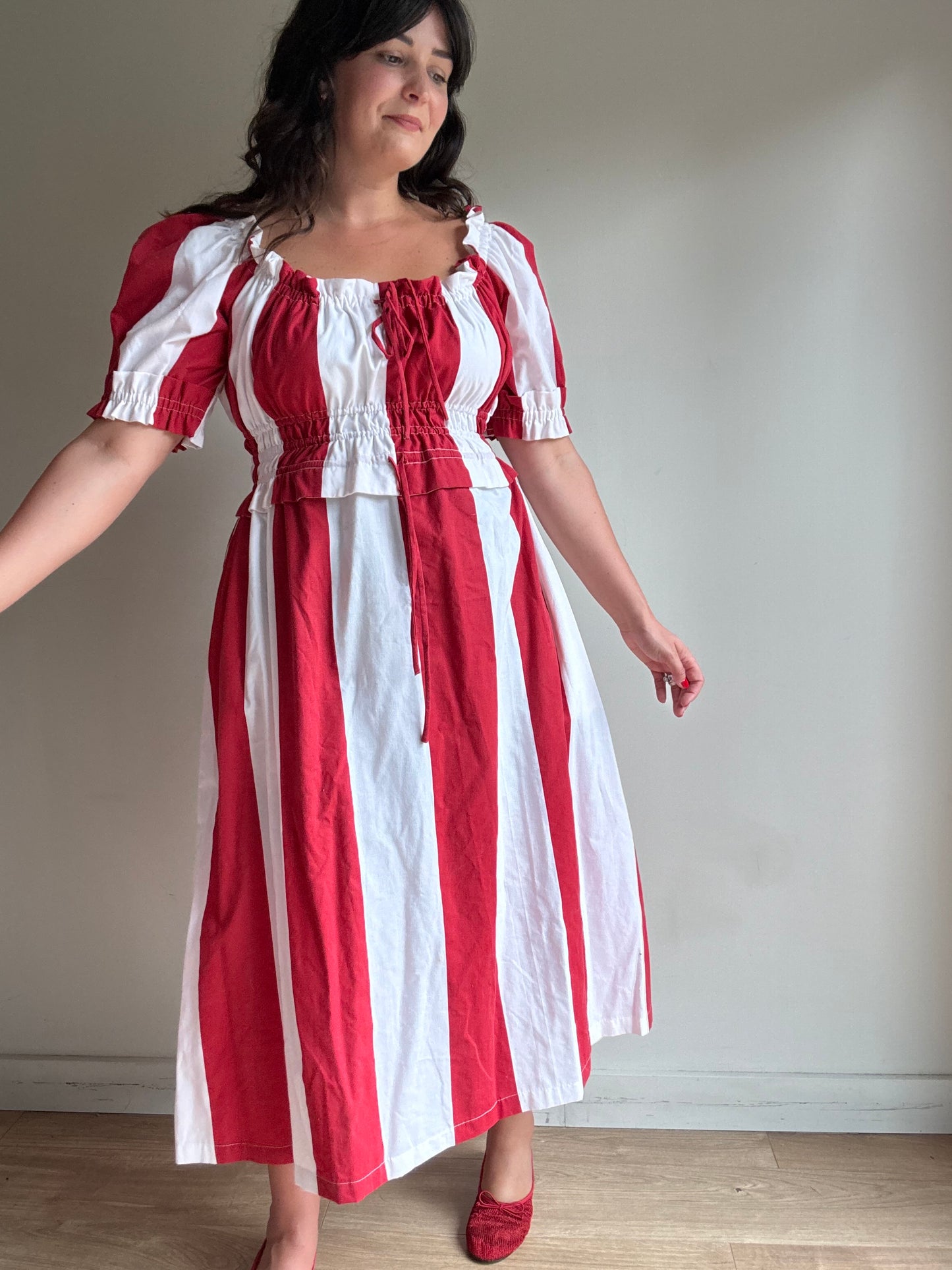 Made by SJP Handmade Stripe Dress, M-L
